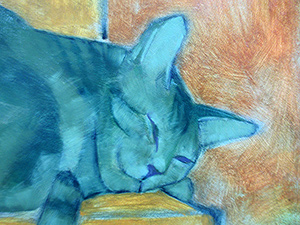 unfinished painting by Alexandria Levin