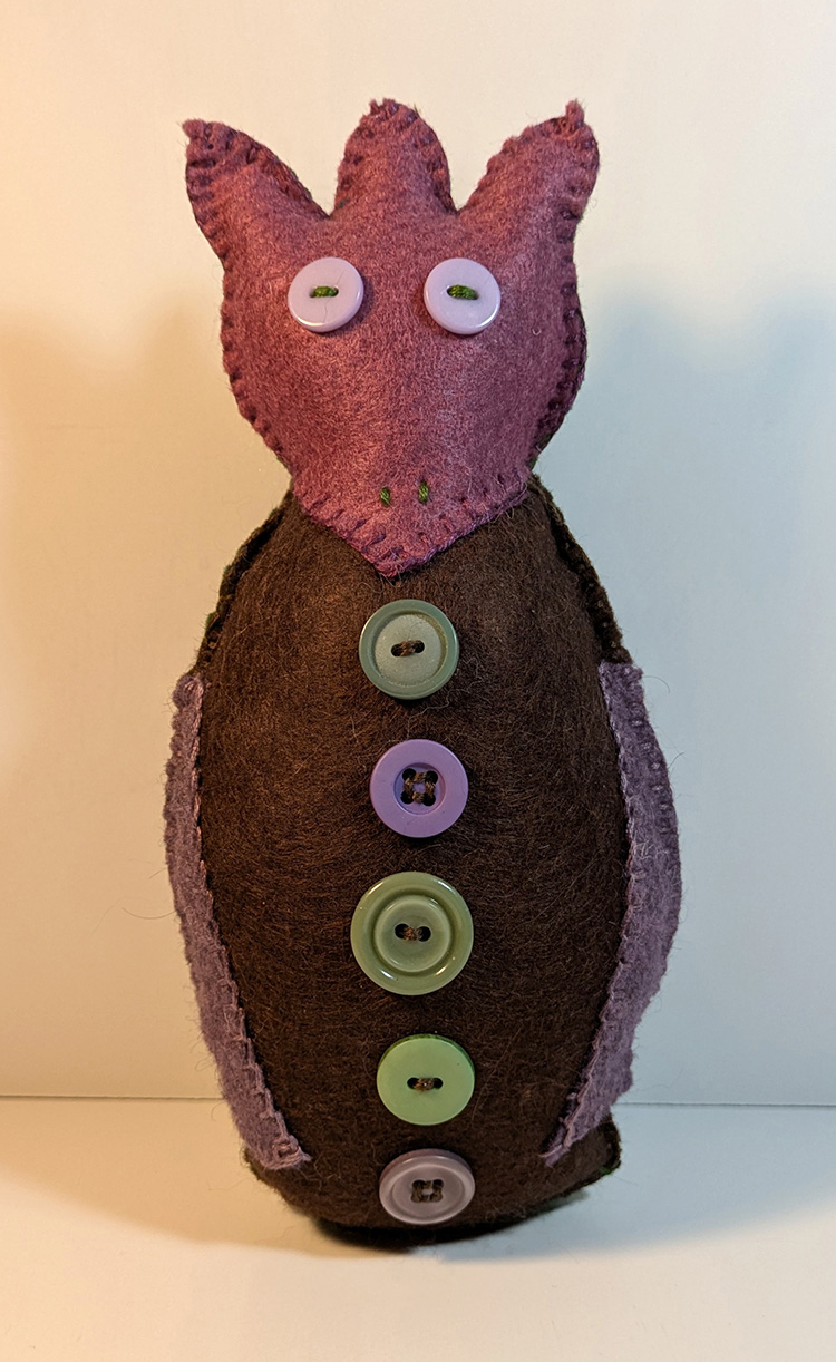 hand-made stuffie by Alexandria Levin
