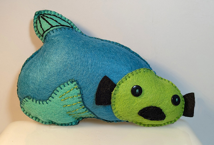 hand-made stuffie by Alexandria Levin