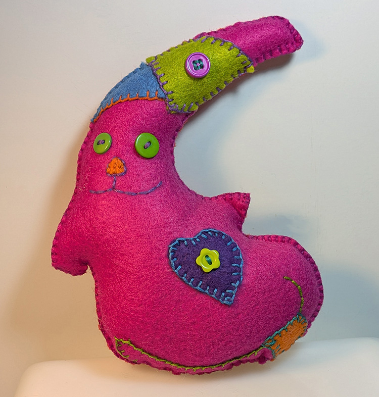 hand-made stuffie by Alexandria Levin
