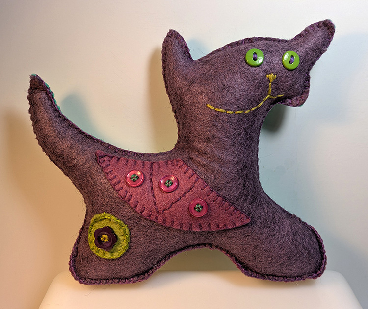 hand-made stuffie by Alexandria Levin