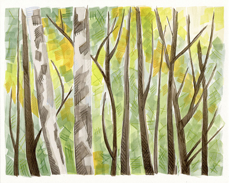 watercolor painting by Alexandria Levin