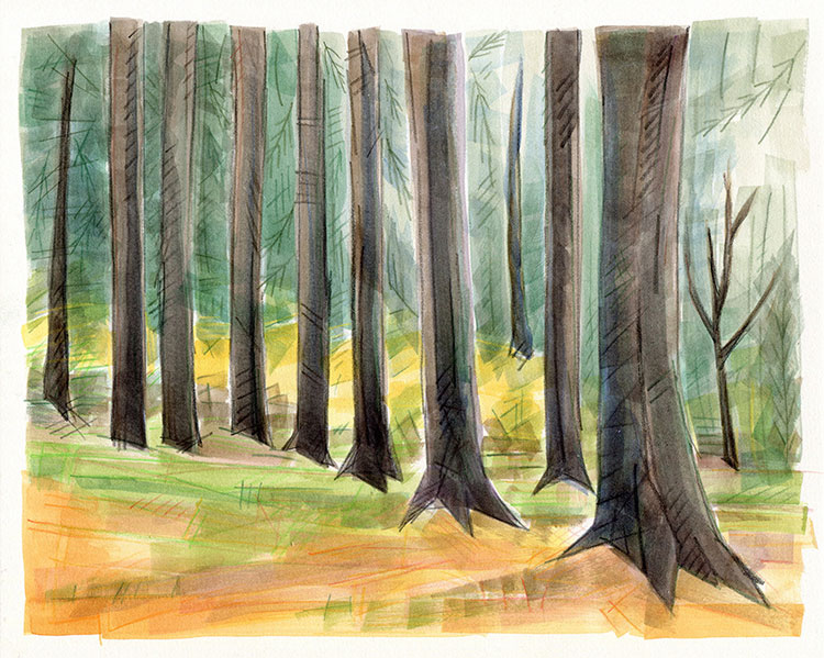 watercolor painting by Alexandria Levin