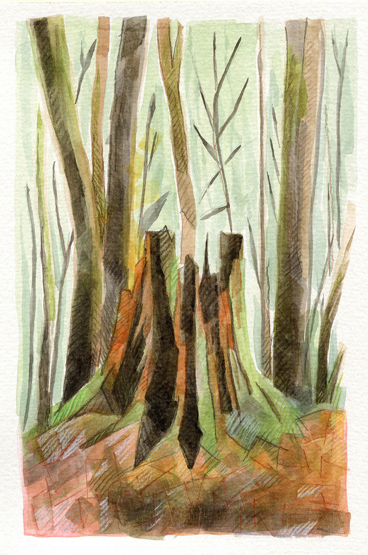 watercolor painting by Alexandria Levin