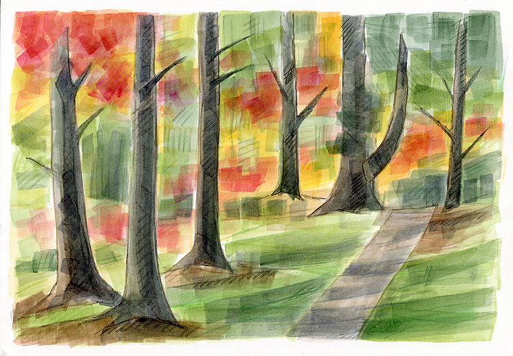 watercolor painting by Alexandria Levin