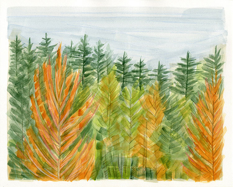 watercolor painting by Alexandria Levin