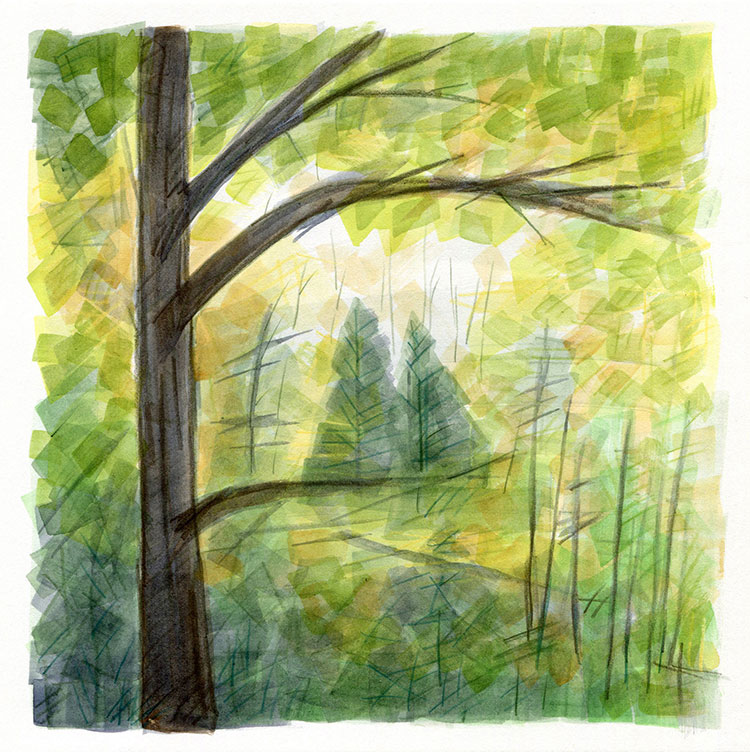 watercolor painting by Alexandria Levin