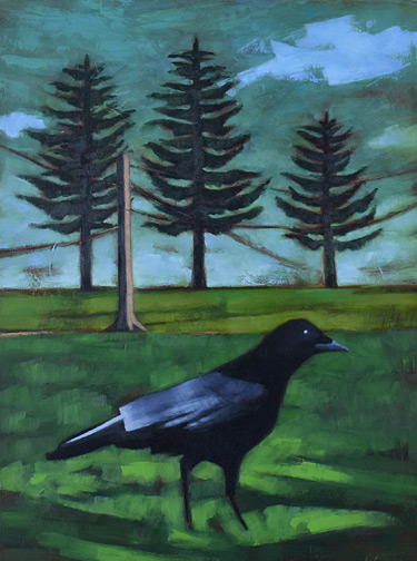 Stray Blue Cloud- Oil Painting by Alexandria Levin