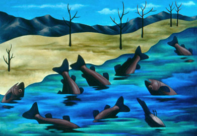 Painting by Alexandria Levin