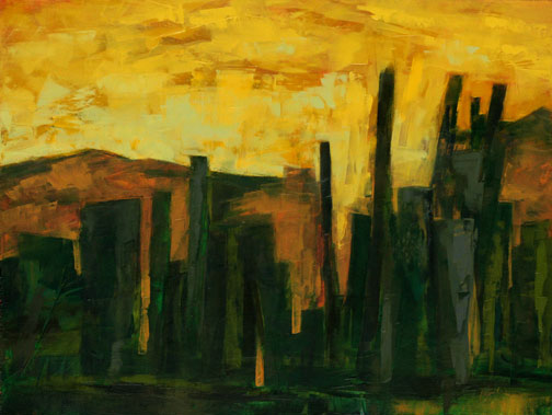 Chasm - Oil Painting by Alexandria Levin